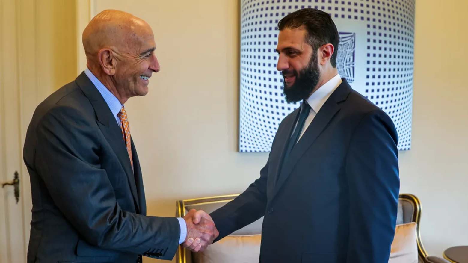 نێردەی تایبەتی ترەمپ بۆ سووریا، لەگەڵ ئەحمەد شەرع کۆ بووەوە